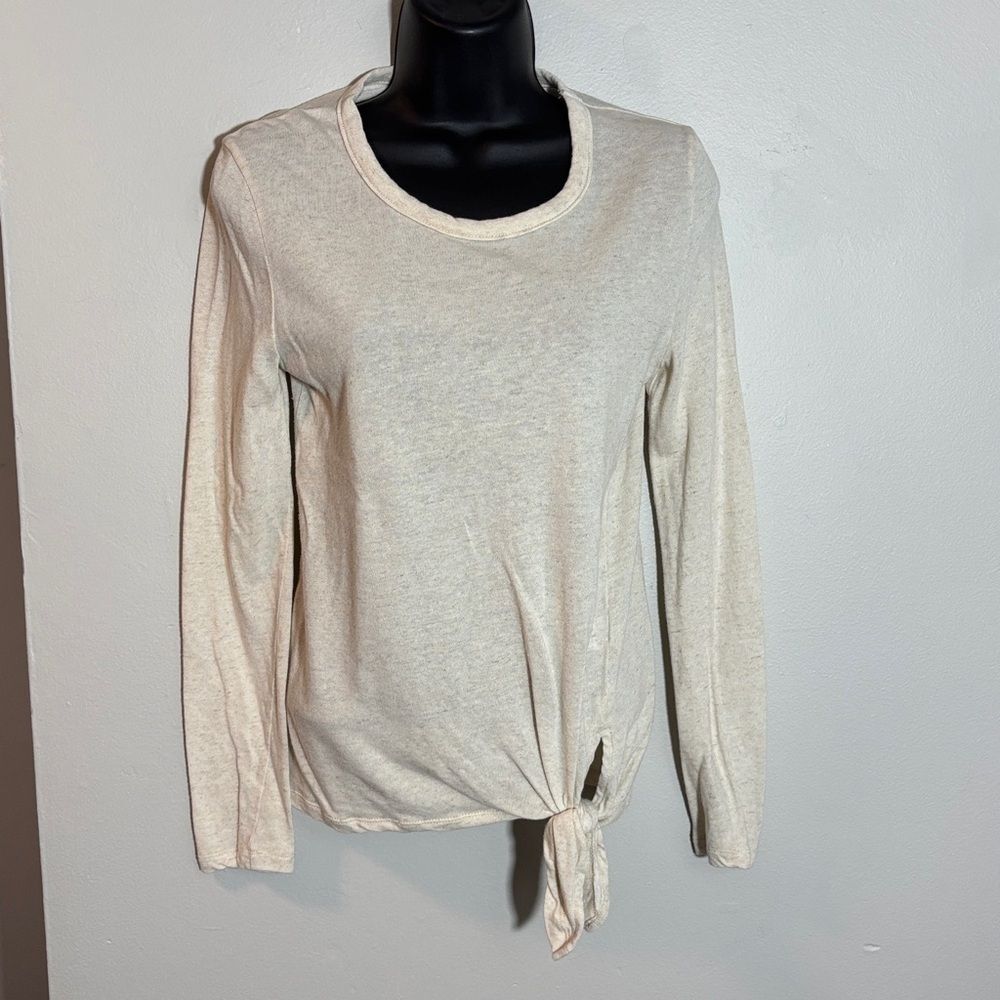 Madewell Beige Knit Top small